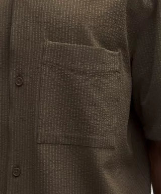 Airing Easy Camp-Collar Shirt Textured