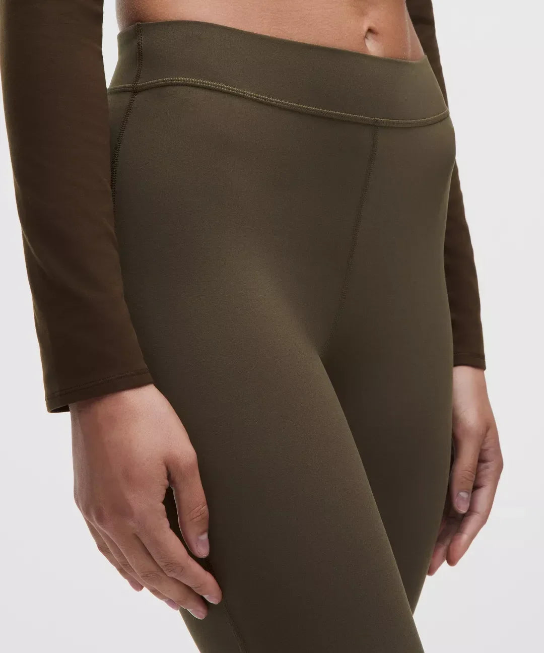 lululemon Groove High-Rise Notched-Hem Crop